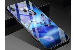Фирменный ультра-тонкий силиконовый чехол-бампер для Huawei Honor 10 Lite / Huawei P Smart (2019) с закаленным стеклом на заднюю крышку телефона «тематика Бабочка»