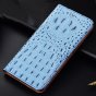 Чехол-книжка MyPads Premium для OnePlus Nord CE 2 Lite 5G из натуральной кожи с объёмным 3D рельефом спинки кожи крокодила роскошный эксклюзивный синий. Только в нашем магазине. Количество ограничено
