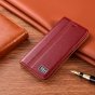 Чехол-книжка MyPads Premium Pelle di Marmo для OnePlus Nord CE 2 Lite 5G из качественной натуральной мраморной кожи буйвола прошитый элегантной прострочкой красный с магнитной крышкой. Только в нашем магазине. Количество ограничено