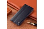 Чехол-книжка MyPads Premium Pelle di Marmo для Samsung Galaxy A23 из натуральной мраморной кожи буйвола прошитый элегантной прострочкой синий с магнитной крышкой. Только в нашем магазине. Количество ограничено