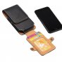 Чехол-кобура MyPads Сintura для телефона Fly FS407 Stratus 6 мужской поясной вертикальный, с креплением на пояс / ремень, из импортной эко-кожи