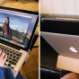 Фирменный премиальный чехол-обложка  с подставкой для Apple MacBook Pro 13 with Retina display Early 2015 ( MF839 / MF841 / MF840 / MF843) 13.3 из натуральной кожи серый
