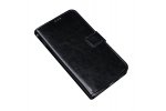 Фирменный чехол-книжка для ASUS ZenFone 3 Deluxe ZS550KL из качественной импортной кожи с подставкой застёжкой и визитницей черный