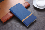 Фирменный оригинальный чехол-книжка для ASUS ZenFone Go ZB690KG 6.9" синий водоотталкивающий