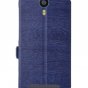 Фирменный чехол-книжка водоотталкивающий с мульти-подставкой для Leagoo Z5 синий