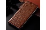 Чехол-книжка MyPads Premium для Oppo R9S из качественной импортной натуральной кожи теленка с фактурной прошивкой рельефа кожи крокодила экзотический коричневый. Только в нашем магазине. Количество ограничено.