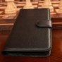 Фирменный чехол-книжка для OnePlus X / One + X/ E1001 из качественной импортной кожи с подставкой застёжкой и визитницей черный