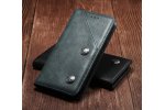 Фирменный чехол-книжка футляр для ZTE Blade A610 Plus креативный ретро крафтовый азиатский стиль ручной работы c декоративными пуговицами цвет серый