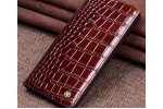 Фирменный роскошный эксклюзивный чехол с фактурной прошивкой рельефа кожи крокодила коричневый для Meizu 15 Lite/ Meizu M15. Только в нашем магазине. Количество ограничено