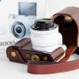Фирменная сумка-кожух-кобура MyPads из качественной импортной кожи для фотоаппарата Samsung NX3300/ NX3000/ NX MINI коричневого цвета 