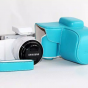 Сумка-кожух MyPads из качественной импортной кожи для фотоаппарата Samsung NX1000/ NX2000/ NX3000/ NX3300/ NX300M бирюзовый цвет
