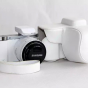 Сумка-кожух из качественной импортной кожи для фотоаппарата Samsung NX1000/ NX2000/ NX3000/ NX3300/ NX300M черного цвета 