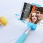 Оригинальная фирменная телескопическая селфи-палка/ монопод Oppo проводная не требующая подзарядки небесно-голубой