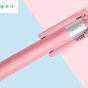 Оригинальная фирменная телескопическая селфи-палка/ монопод Oppo проводная не требующая подзарядки розовая