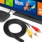Фирменный аудио-видео AV-кабель переходник-адаптер RCA x3 - Jack 3.5 (m) 1.5м