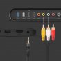 Фирменный аудио-видео AV-кабель переходник-адаптер RCA x3 - Jack 3.5 (m) 1.5м