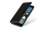 Фирменный умный премиальный элитный чехол-книжка из качественной импортной кожи с функцией засыпания для BlackBerry Neon/ BlackBerry DTEK50 черный