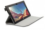 Фирменный оригинальный чехол для Cube iWork1X (U116GT1) с отделением под клавиатуру серый кожаный
