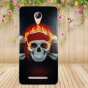 Фирменная ультра-тонкая полимерная из мягкого качественного силикона задняя панель-чехол-накладка для  Чехлы для Leagoo Z5c череп