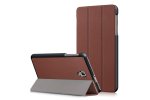 Фирменный умный чехол самый тонкий в мире для Samsung Galaxy Tab A 8.0 (2017) SM-T380 / T380 / T385c iL Sottile коричневый пластиковый