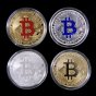 Подарочный полный набор коллекционных сувенирных монет Bitcoin всех цветов.