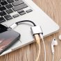Адаптер-переходник USB Type-C - 3.5 мм Jack/ USB Type-C для подключения наушников и зарядного одновременно