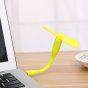 Бесшумный портативный компактный гибкий USB мини-вентилятор для стационарного компьютера, ноутбука и повербанка