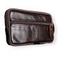 Чехол-сумочка MyPads Borsa Сon Zip на молнии для BQ Mobile BQS-5020 Strike SE с отделениями для различных повседневных мелочей, из качественной импортной эко-кожи коричневый