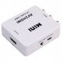 Портативный компонентный адаптер-преобразователь сигнала AV RCA на HDMI 1080P HD видео-аудио конвертер белый