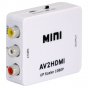 Портативный компонентный адаптер-преобразователь сигнала AV RCA на HDMI 1080P HD видео-аудио конвертер белый