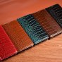 Чехол-книжка MyPads Premium Croco di lusso для OnePlus Nord CE 2 Lite 5G из импортной натуральной кожи теленка с фактурной прошивкой рельефа кожи крокодила экзотический красный. Только в нашем магазине. Количество ограничено.