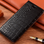 Чехол-книжка MyPads Premium Croco di lusso для OnePlus Nord CE 2 Lite 5G из импортной натуральной кожи теленка с фактурной прошивкой рельефа кожи крокодила экзотический черный. Только в нашем магазине. Количество ограничено.
