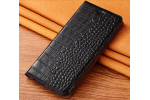 Чехол-книжка MyPads Premium Croco di lusso для Samsung Galaxy A22s 5G SM-A226 (2022) из импортной натуральной кожи теленка с фактурной прошивкой рельефа кожи крокодила экзотический черный. Только в нашем магазине. Количество ограничено.