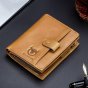  Кожаный кошелек унисекс MyPads PremiumM154-414 горчичный из качественной импортной натуральной кожи быка роскошный подарок мужчине женщине мужу отцу сыну маме бабушке директору начальнице преподавателю учителю подруге на День рождение юбилей Рождество