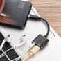 Адаптер-переходник USB Type-C - 3.5 мм Jack/ USB Type-C для подключения наушников и зарядного одновременно