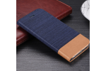 Чехол-книжка MyPads Vaqueros для Huawei Mate 10 Pro из водоотталкивающей импортной ткани синий с вставкой под кожу