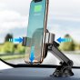 Фирменный автомобильный держатель Baseus WXZN-B01 с беспроводной быстрой зарядкой черный + гарантия