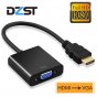 Адаптер-переходник-конвертер HDMI - VGA для подключение к ноутбуку телевизору и проектору 1080p в HD качестве 