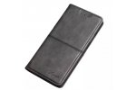 Чехол-книжка MyPads Cuciture Eleganti для Samsung Galaxy J6+ plus 2018 (SM-J610F) / J6 Prime из импортной эко-кожи прошитый элегантной прострочкой Ретро черный с магнитной крышкой
