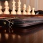 Чехол-сумочка MyPads Borsa Сon Zip на молнии для BQ Mobile BQS-5020 Strike SE с отделениями для различных повседневных мелочей, из качественной импортной эко-кожи коричневый