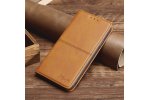 Чехол-книжка MyPads Cuciture Eleganti для Samsung Galaxy M11 SM-115F (2020) из импортной эко-кожи прошитый элегантной прострочкой Ретро бежевый с магнитной крышкой