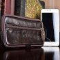 Чехол-сумочка MyPads Borsa Сon Zip на молнии для BQ Mobile BQS-5020 Strike SE с отделениями для различных повседневных мелочей, из качественной импортной эко-кожи коричневый