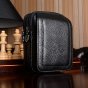 Мужская поясная сумка-борсетка-чехол MyPads Borsello для Fly S240 с несколькими отделениями на молнии, и двумя большими вместительными карманами, из натуральной кожи