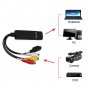 Переходник-адаптер mini карта видео захвата с USB интерфейсом S-video/ 3xRCA для аудио-видео захвата высокой четкости
