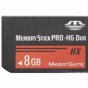 Карта памяти Memory Stick PRO DUO 8GB. Подходит для фото видеокамер, игровых приставок PSP