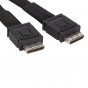 Высокоскоростной кабель адаптер Slim SAS SFF-8654 8i — Oculink SFF-8611 4i*2 черный 50см