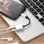 Адаптер-переходник USB Type-C - 3.5 мм Jack/ USB Type-C для подключения наушников и зарядного одновременно