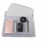 Чехол-сумка-папка MyPads Cerniera di Feltro для планшета iRulu expro 7" из войлока-фетра, с дополнительным отделением на молнии, для аксессуаров серый