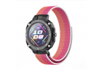 Сменный, тканевый ремешок-браслет MyPads Di Tessuto для умных смарт-часов Huawei Watch GT Cyber из прочного, плотного, качественного нейлона, двухцветный 