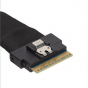 Высокоскоростной кабель адаптер Slim SAS SFF-8654 8i — Oculink SFF-8611 4i*2 черный 50см